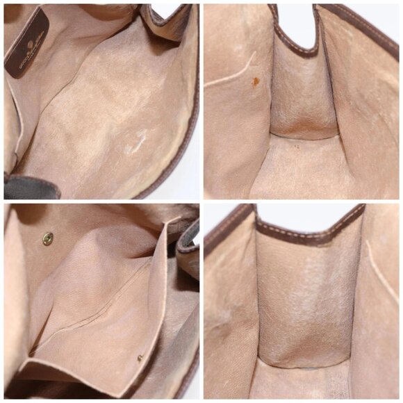 GUCCI GG Supreme Web Sherry Line Clutch Bag Brown 1 - Picture 14 of 15